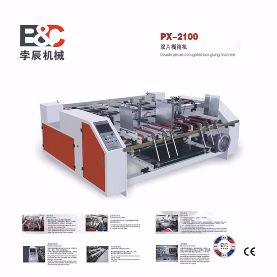 Semi Auto Corrugated Carton Box Foler Gluer Machine/Two Pieces Glue Machine
