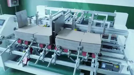 Semi Auto Corrugated Carton Box Foler Gluer Machine/Two Pieces Glue Machine