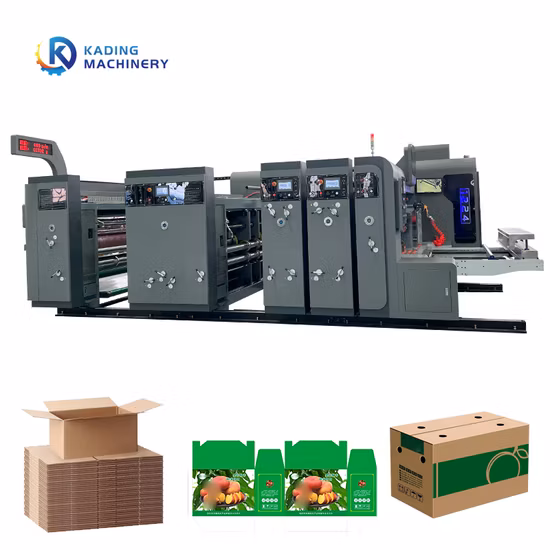 Automatic Feeding Flexo Printer Slotter Die-Cutter Carton Making Machine