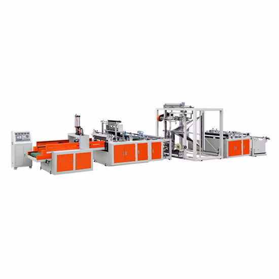 PP Automatic Non Woven Fabric Box Bag/Shopping Bag /Handle Bag Making Machine with Handle Online Ounuo Machinery