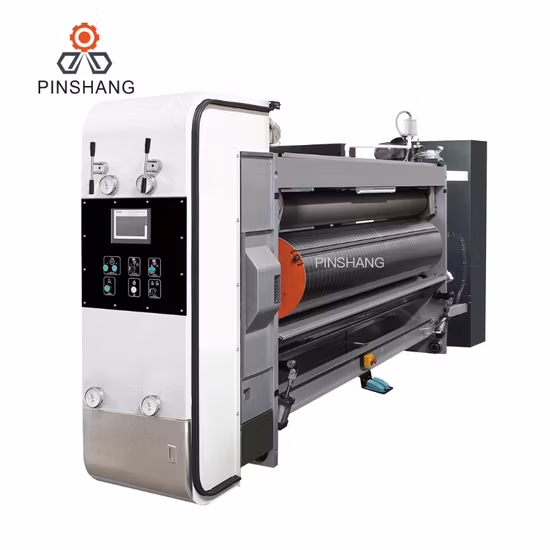 Máquina de cartonagem de caixa totalmente automática papelão ondulado Máquina de entalho rotativa de corte e papelão ondulado Slotter